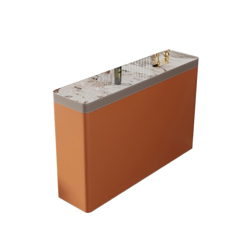 Modern Style Stone Bar Dining Table Rectangle Bar Table for Living Room