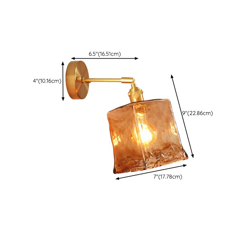 Modern Wall Lamp Geometric 1 Light Wall Vanity Lights for Bathroom