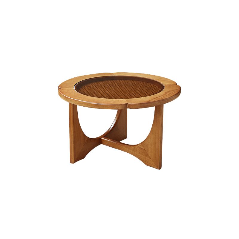 Glass Top Coffee or End Table Black Cross Legs Coffee Cocktail Table