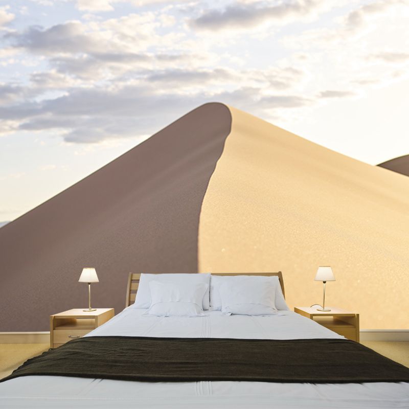 Simple Desert Mural Wallpaper Modernism Wall Art for Home, Made to Measure