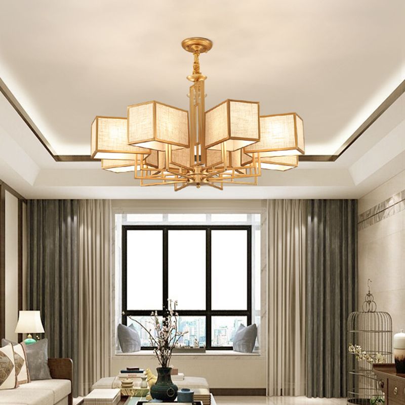 Forme de géométrie de style moderne Tabrics de lustre de la lampe à suspension multicer