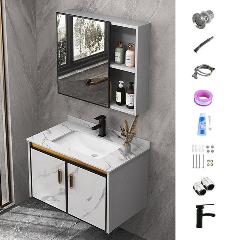 Glam Bathroom Vanity Set Single-Sink Bathroom Vanity for Bathroom