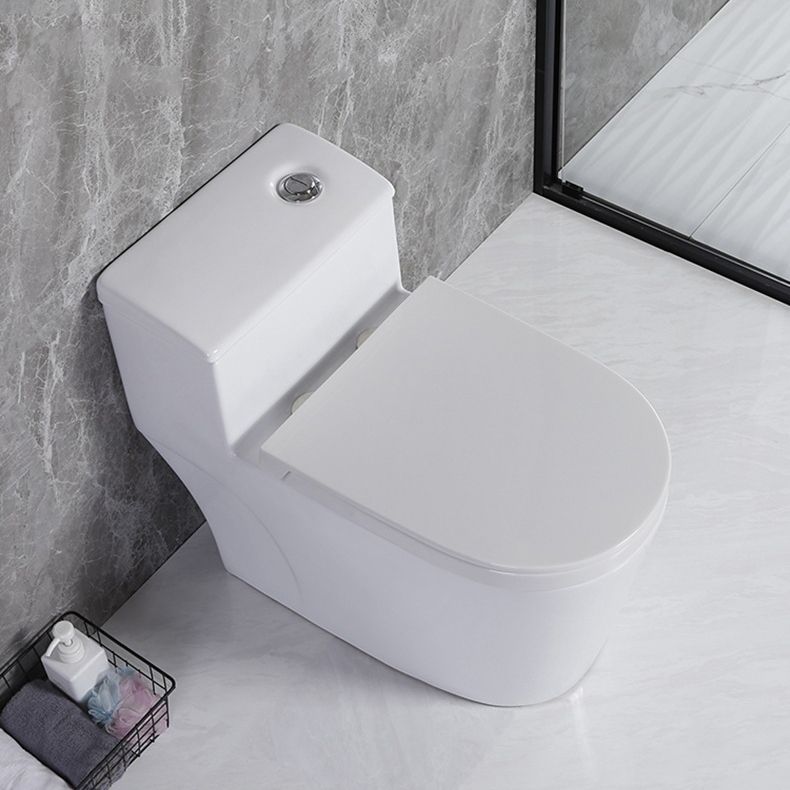 Modern Siphon Jet Toilet Floor Mount Flush Toilet with Toilet Seat