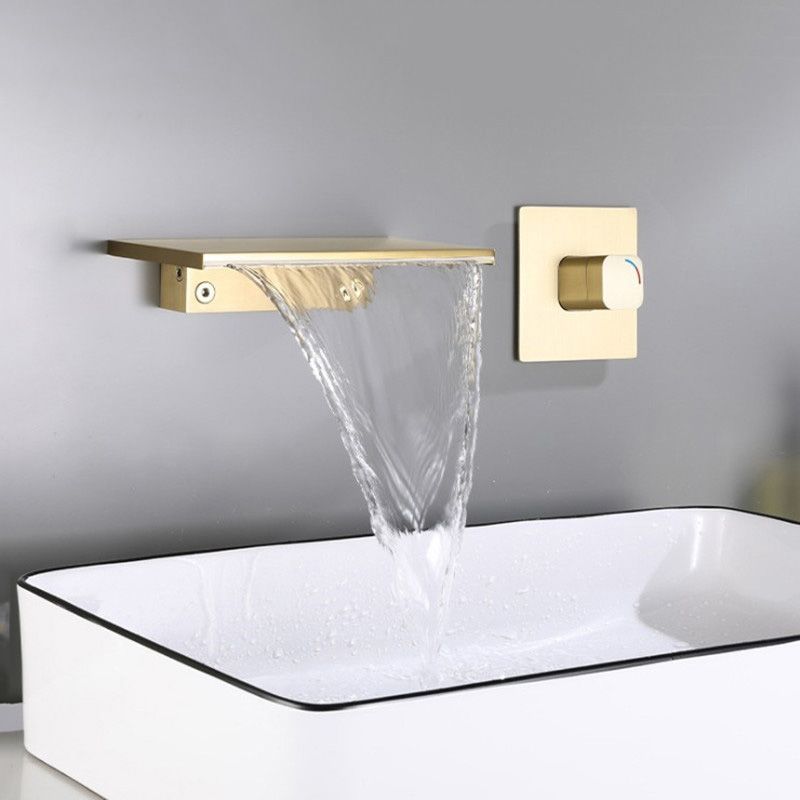 Waterfall Spout Tub Faucet Trim Metal Knob Handle Bathtub Faucet