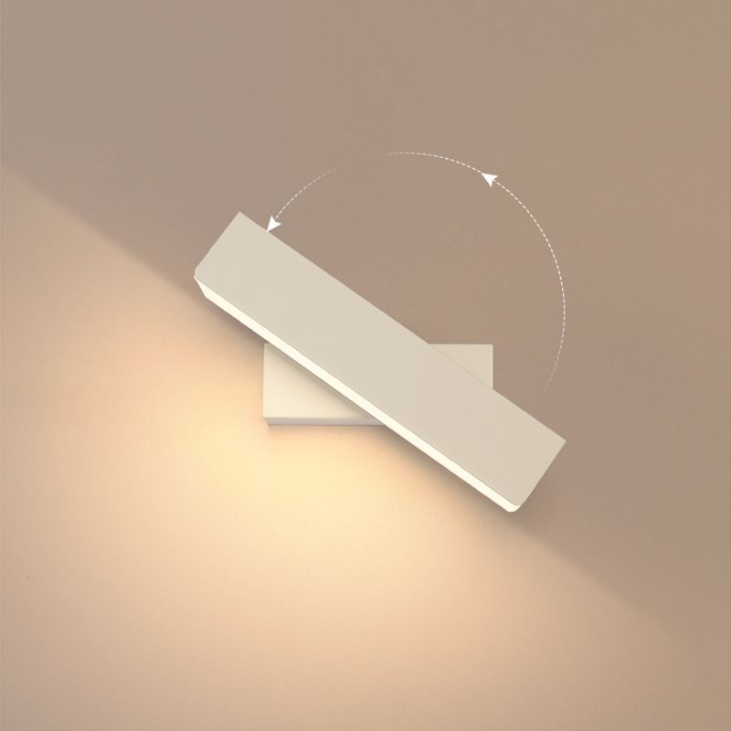 Modern Minimalist Style Rectangular Wall Light Sconces Metal Sconce Lights for Bedroom