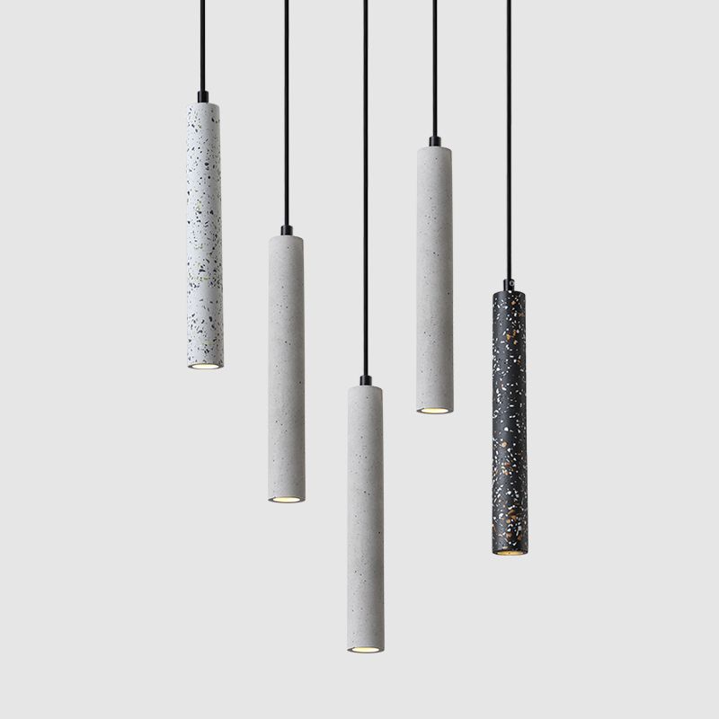 Cementbuisophanging verlichting eenvoud 1-licht hanger plafondlicht voor eetkamer