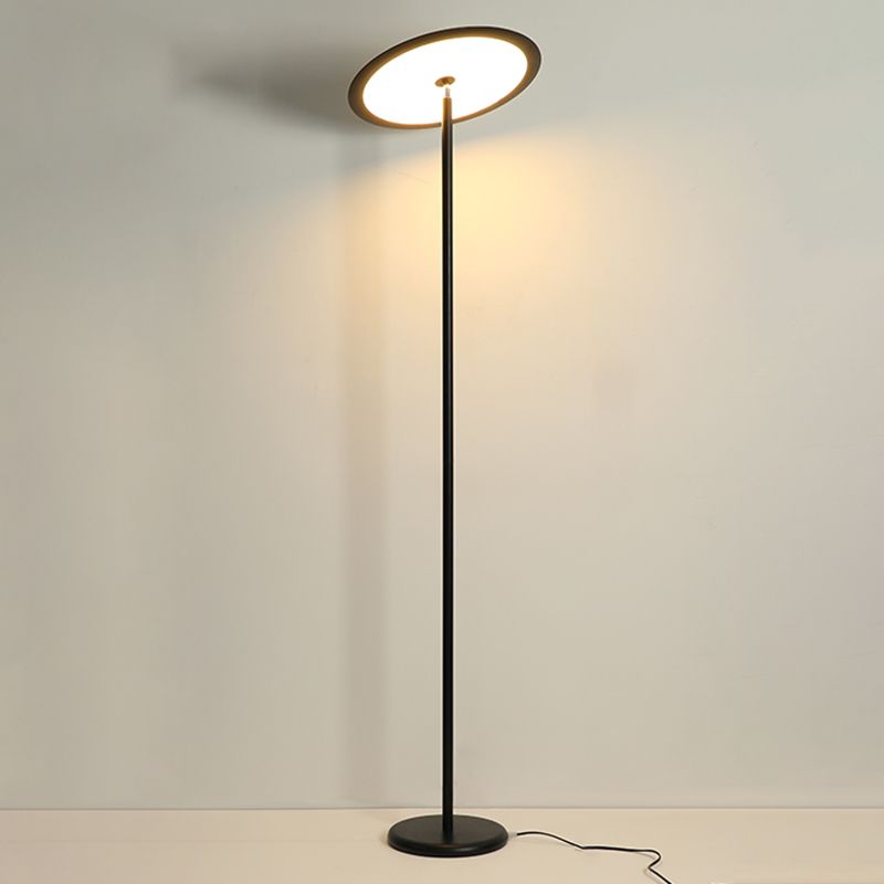 Nordic Linear Floor Lamp Metal 63" High LED Floor Light for Living Room
