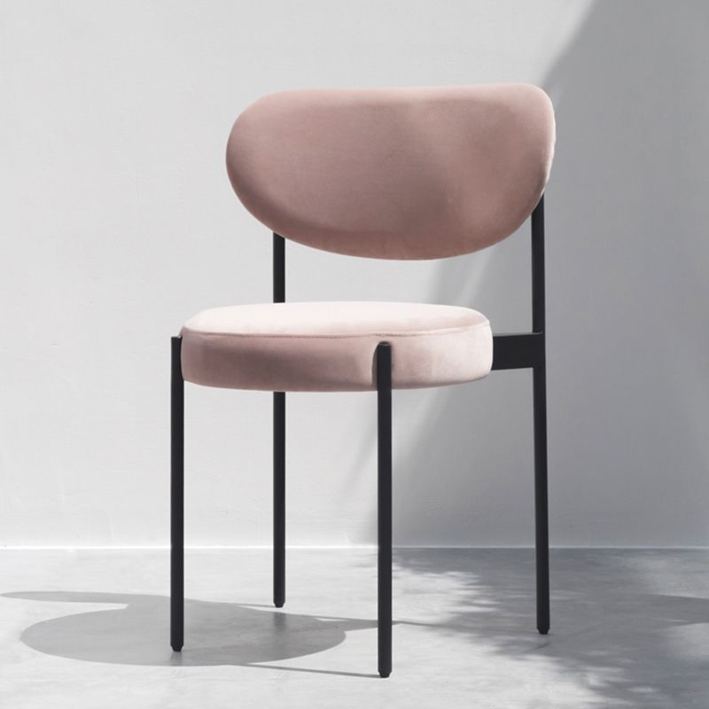 Chaises d'appoint rembourrées de Style scandinave, chaise de salle à manger à dossier ouvert pour la maison