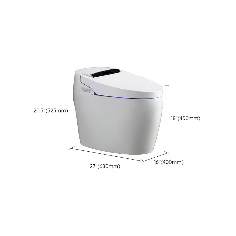 Contemporary One-Piece Toilet Bowl Floor Mounted White Urine Toilet for Washroom