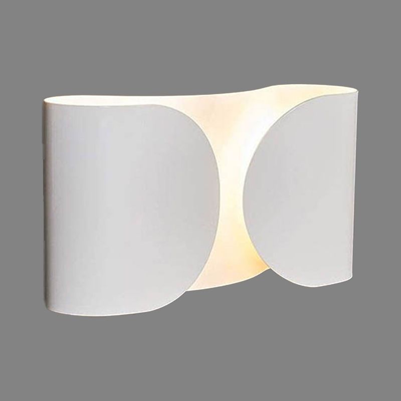 Metal Wall Mounted Sconce Black/White/Gold/Silver Wall Lights for Bedroom