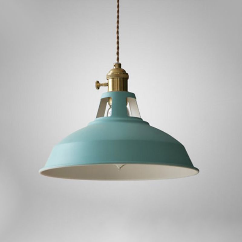 Industrial Hanging Light Colorful Metal Pendant Lighting Fixture for Living Room