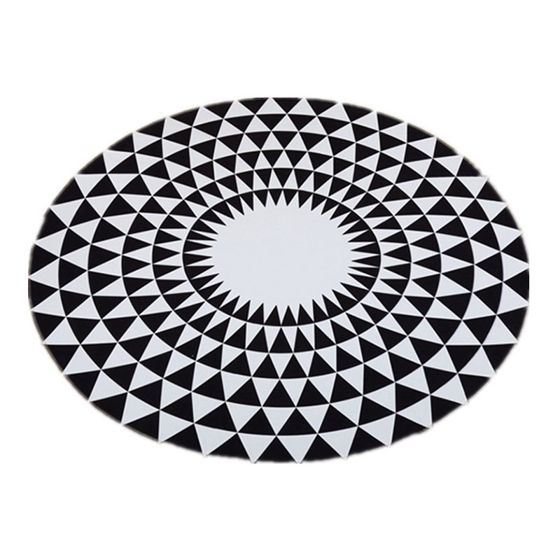 Yellow Modern Rug Polyester Sunflower Rug Washable Area Rug for Home Decor