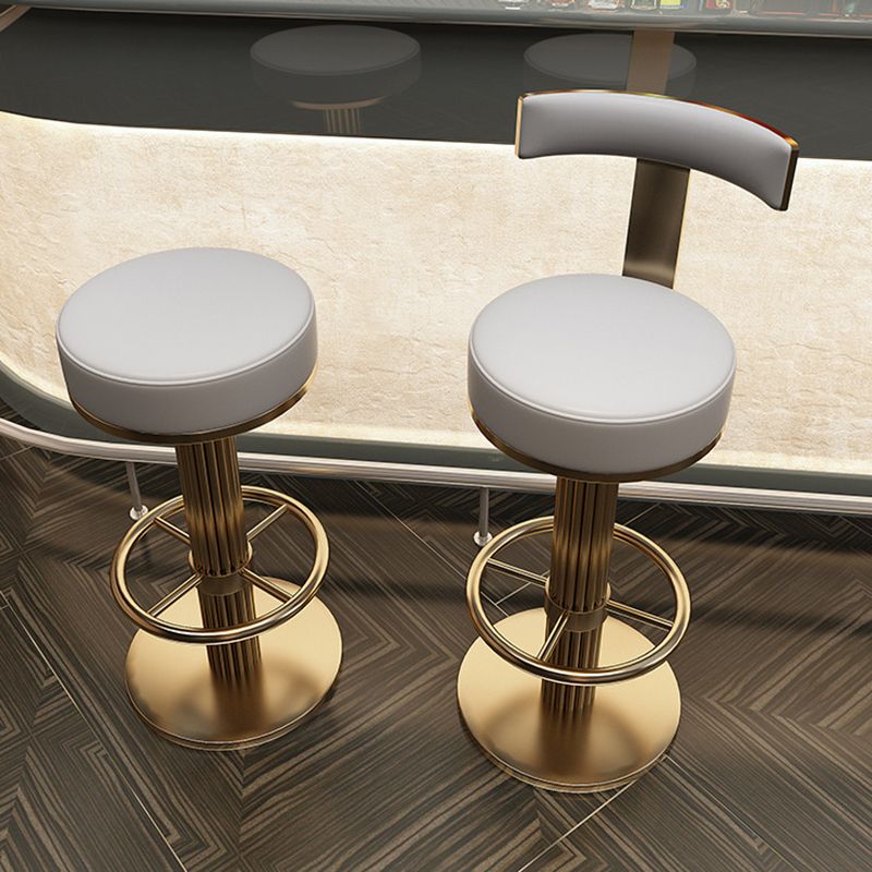 Leather Bar Stool Adjustable Height Counter Stool for Bristol