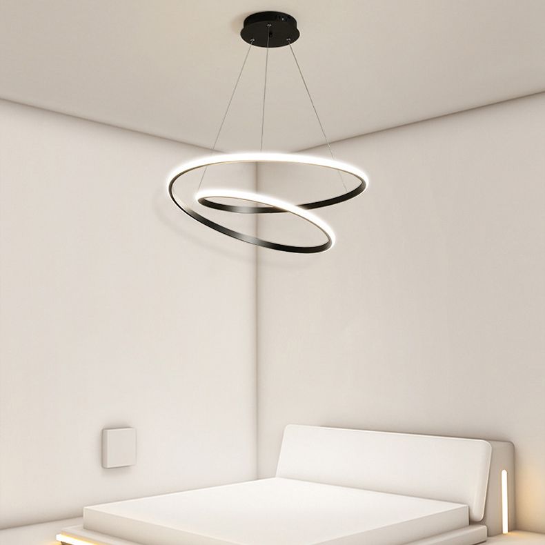 Moderne stijl 1-licht gesuspendeerde verlichtingsarmatuur Acryl Twist hanger kroonluchter
