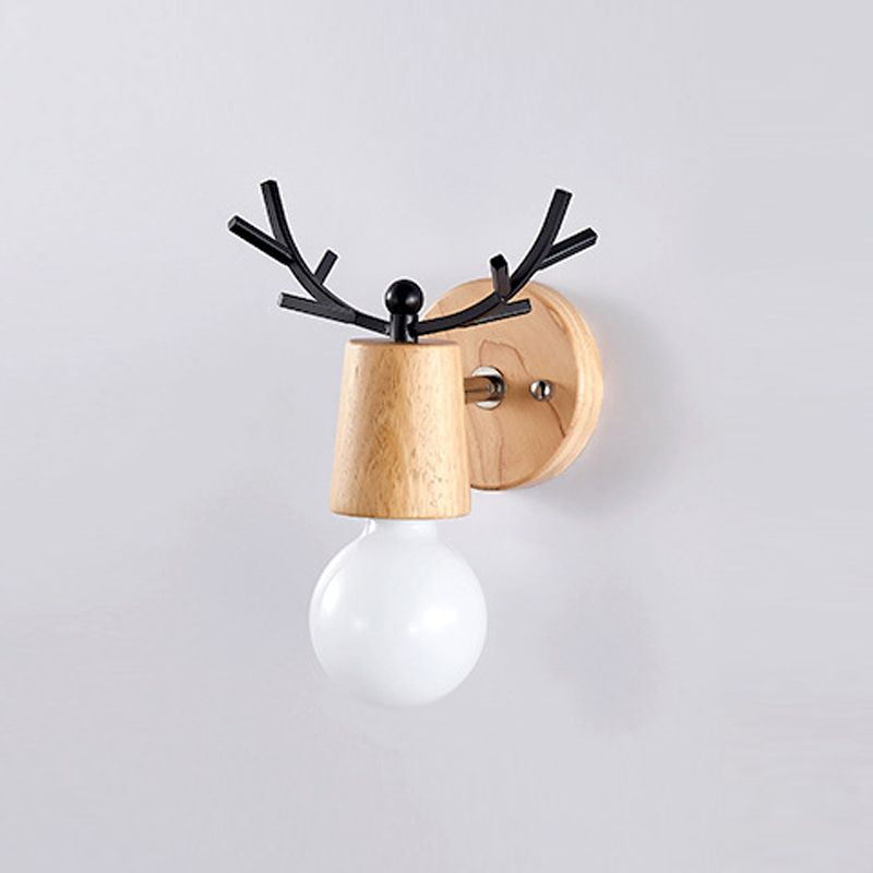 Simple Log Wall Disponce Un bulbo Luz de la pared moderna de la pared para sala de estar