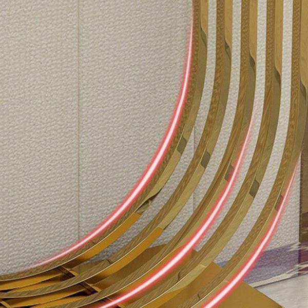 11" Wide Glam Accent Table Stone Rectangle Console Accent Table