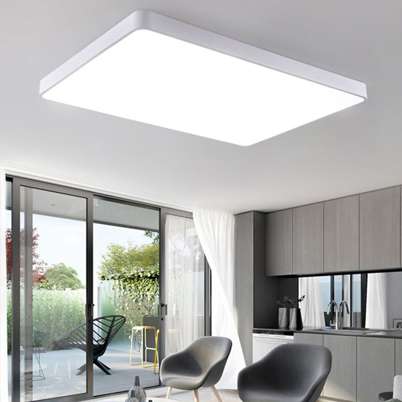 Lámpara de techo minimalista de montaje empotrado, luz de techo LED para sala de estar, habitación de niños