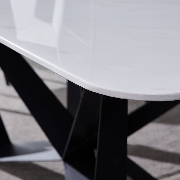 Modern Dining Set 1/4/5/7 Pcs Rectangle Dining Table with Wingback Chairs