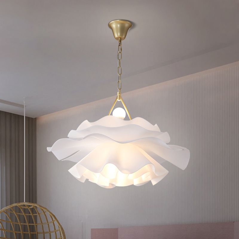 Acrylic Flower Pendant Lighting Minimalist 2-Light Hanging Ceiling Light for Living Room
