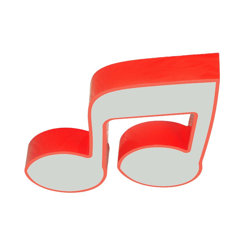 Rot/Grün/Gelb, Musiknote, Deckenleuchte, Acryl-LED-Unterputzleuchte im Kinderstil für den Kindergarten