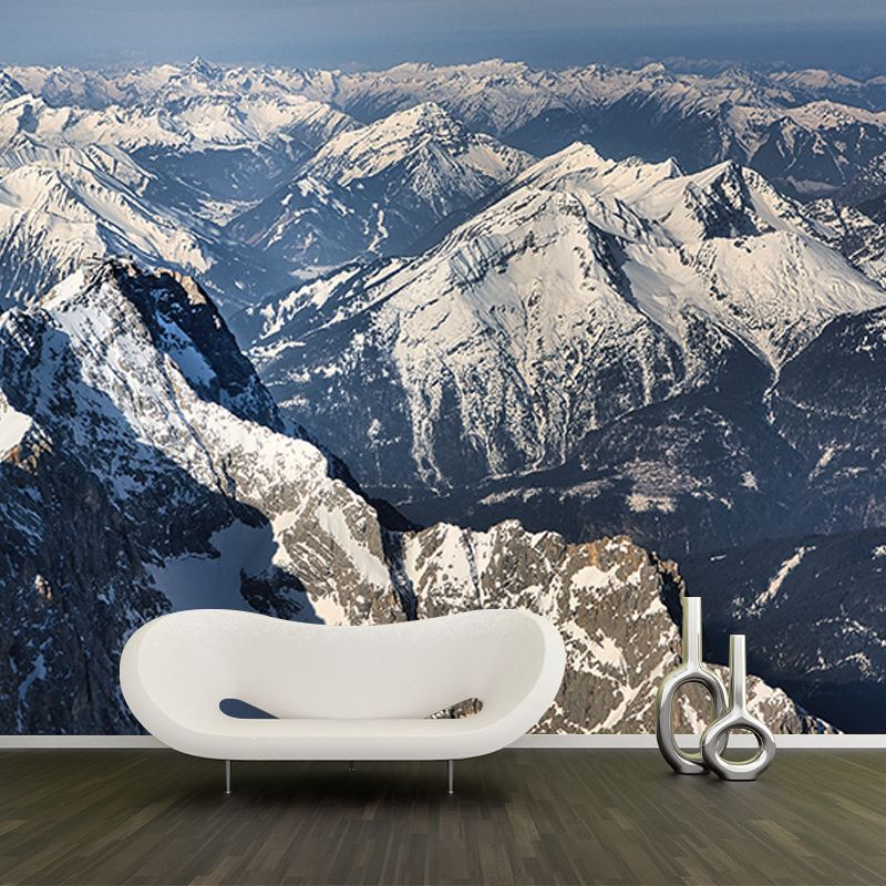 Modern Style Wall Mural Wallpaper Mountains Sitting Room Wall Mural