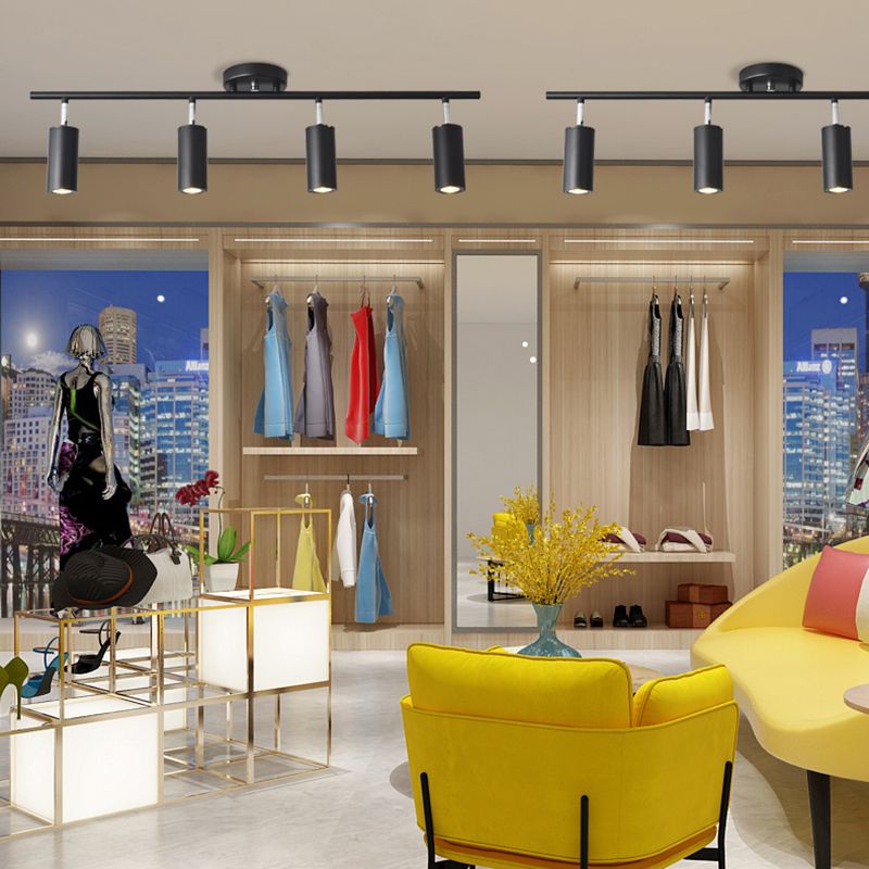 Zylindrische LED-Schienen-Deckenleuchte, moderne Aluminium-Unterputzmontage für Schlafzimmer