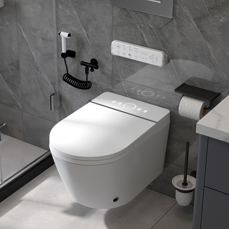Modern Heated Seat Toilet ABS Wall Mount Flush Toilet for Home Use