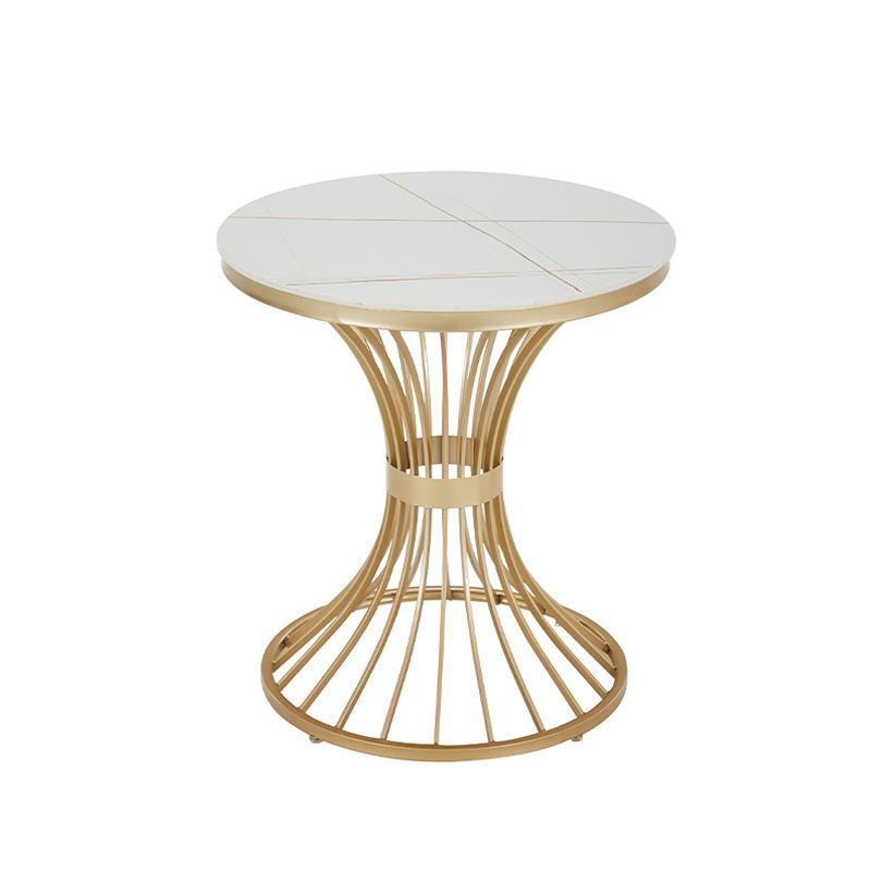 Stone Top Round Dining Table Set for Home 1/3/4/5 Pieces Modern Dinette Set