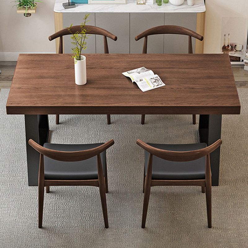 Industrial Pine Wood Dining Table Set 1/2/5 Pieces Dinette Set for Kitchen