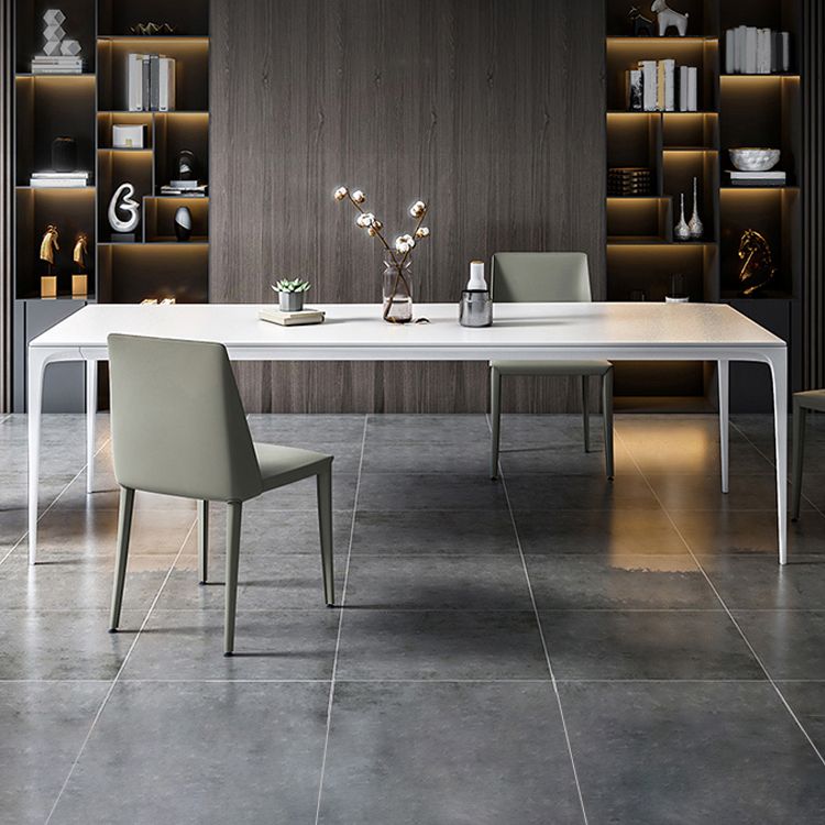 Simplicity Sintered Stone Rectangle Table 4 Legs Base Table for Home