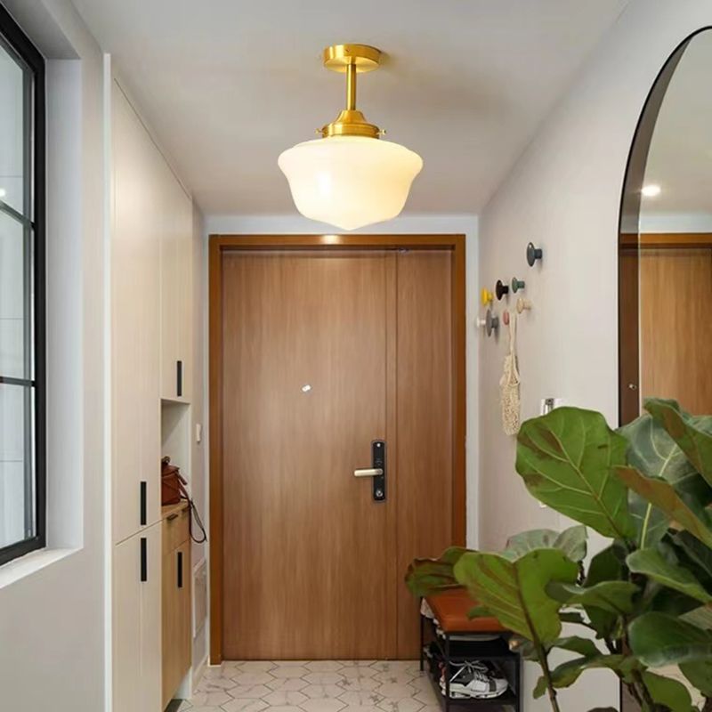 Modern Simple Metal Ceiling Light Geometry Shape Ceiling Lamp for Bedroom