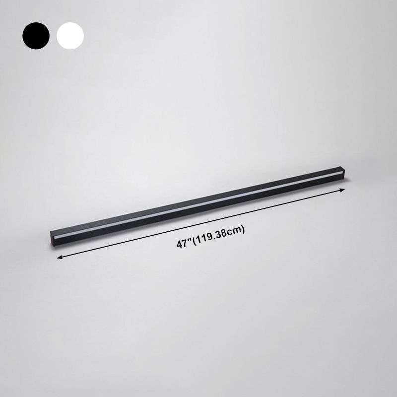 Metal Linear Shade Wall Lighting Modern 1-Light Wall Mounted Light Fixture