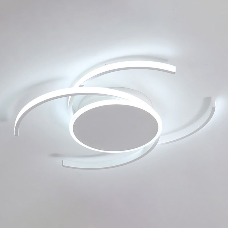 Kreisförmige Semi-Flush-Mount-Licht-Halterung Acryl Moderne Bündig-Halterung Deckenleuchte