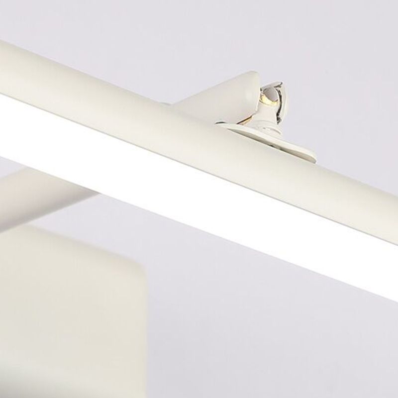 Linear Shape Metal Wall Sconce Modern 1 Light Swing Arm Mirror Wall Mounted Light