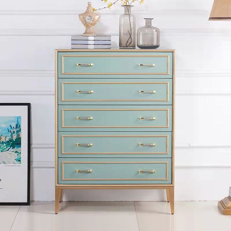 Glam Dresser Manufactured Wood Storage Chest Dresser with 5/7 Drawers