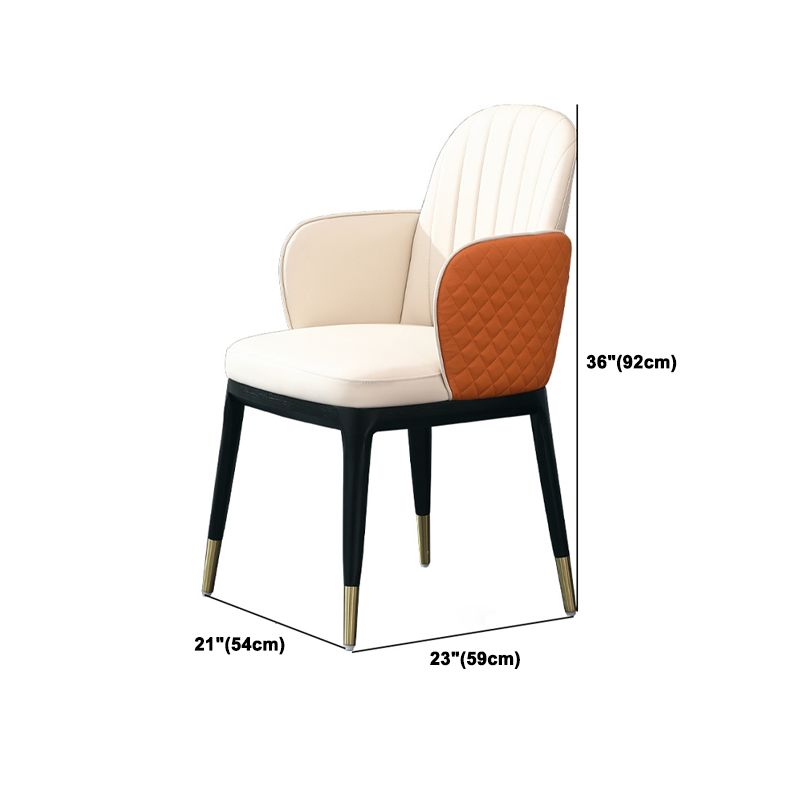 Glam Faux Marble Dining Set Round 1/3/4 Pieces Dining Set for Home Use