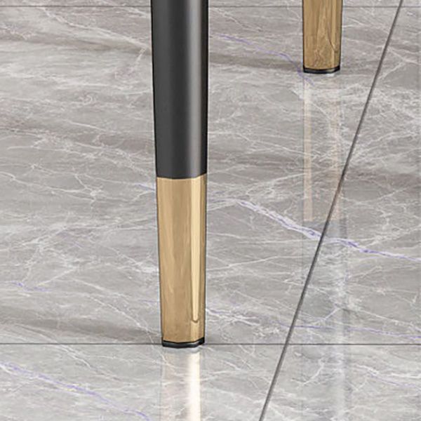 PU Leather Dining Chairs Nordic Style Wingback Armless Chair