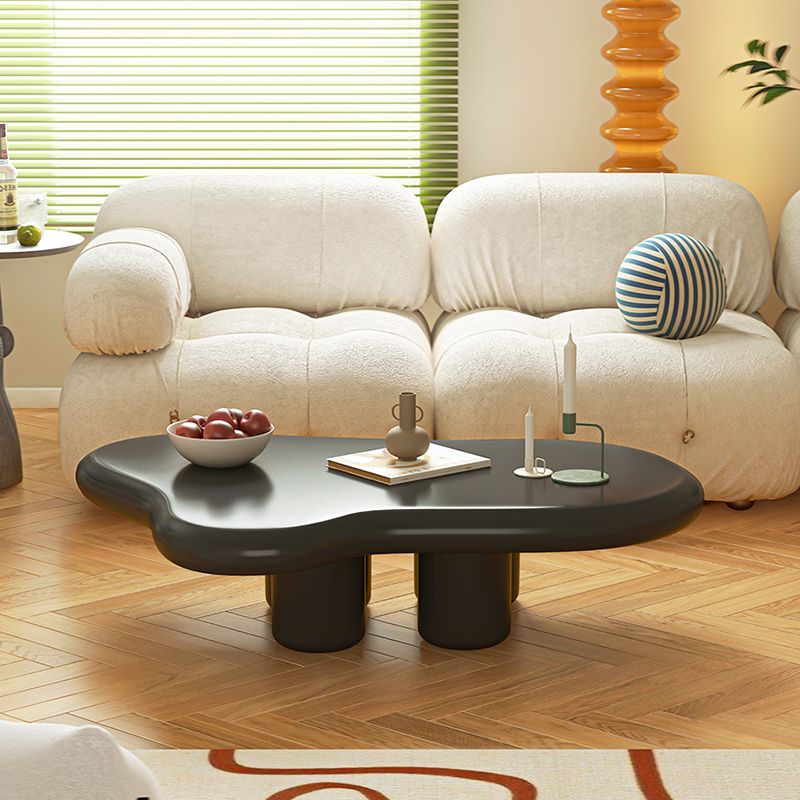 Scandinavian Wooden Cocktail Table Free form 3 Legs Coffee Cocktail Table for Bedroom