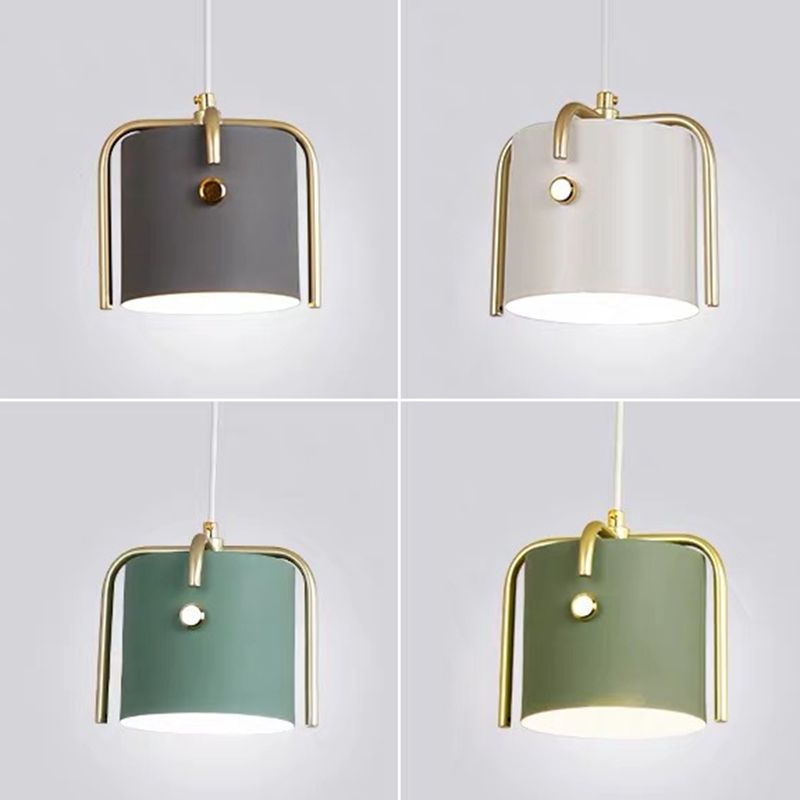 Cylindre Métal Éclairage Down Pendant Simplicité Pendre Éclairage pour restaurant