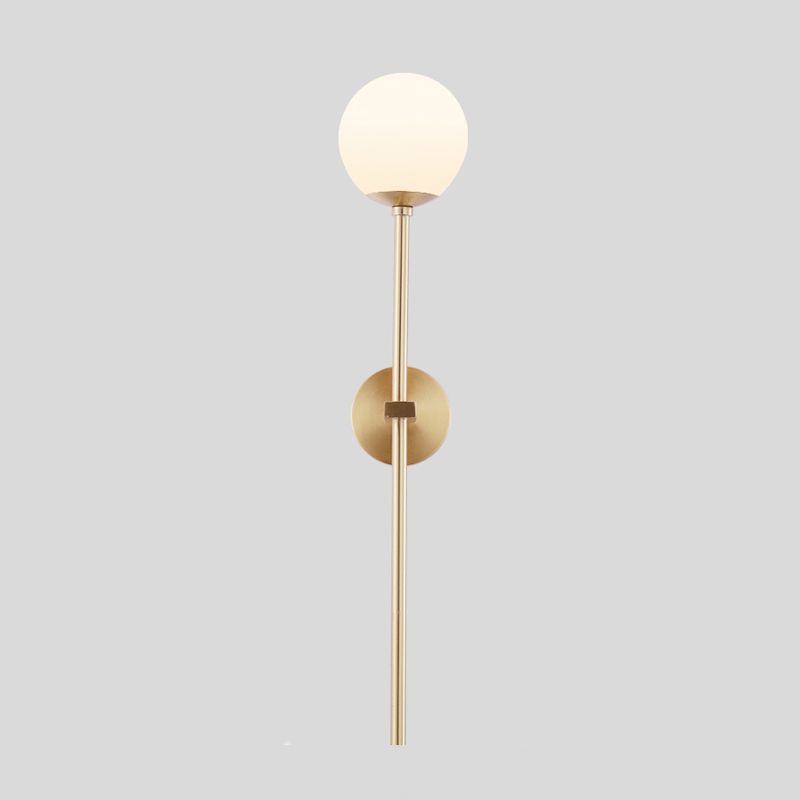 Creative Vanity Lighting Simple Glass Wall Light Sconce for Washroom
