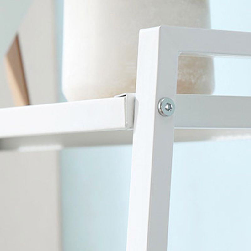 Modern Style 4 Levels Bookcase Open Back 59" H X 14" W Ladder Bookshelf