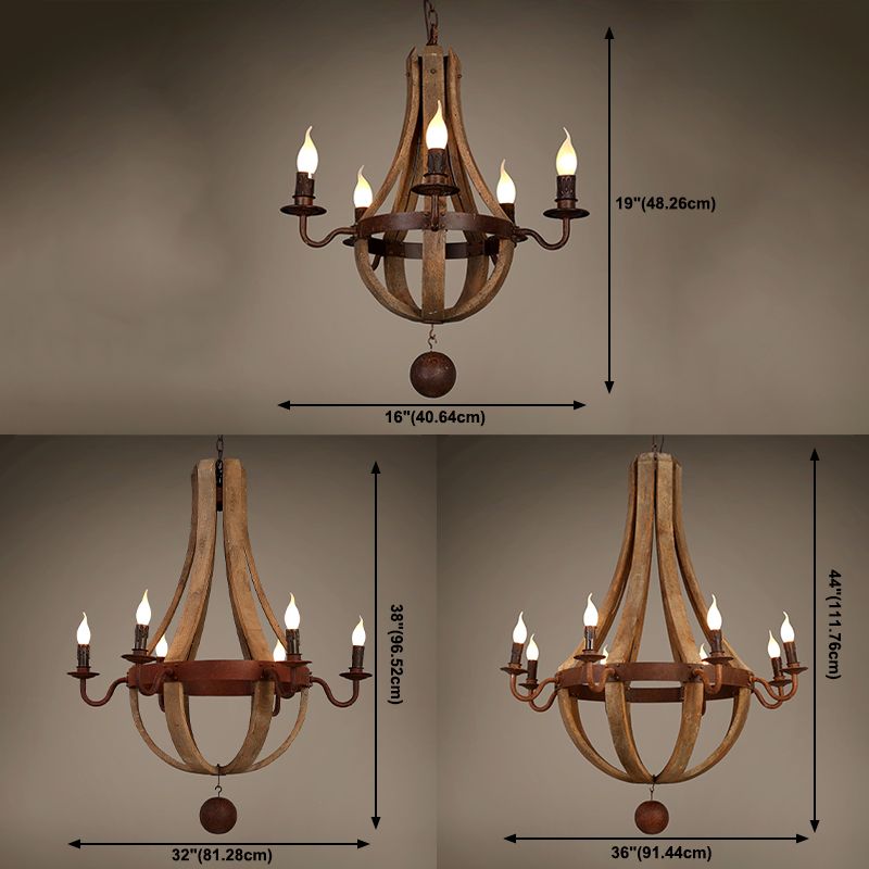 Candle-Style Chandelier Lighting Fixtures Traditional Multi-Head Suspension Light Restaurant
