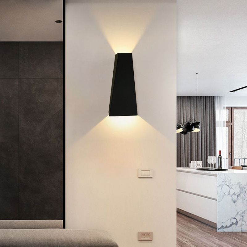 Éclairage mural géométrique en aluminium en aluminium