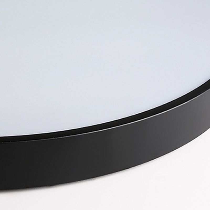 Round Shape Ceiling Lamp Modern Macaroon Iron 1 Light Flush Mount for Balcony Corridor