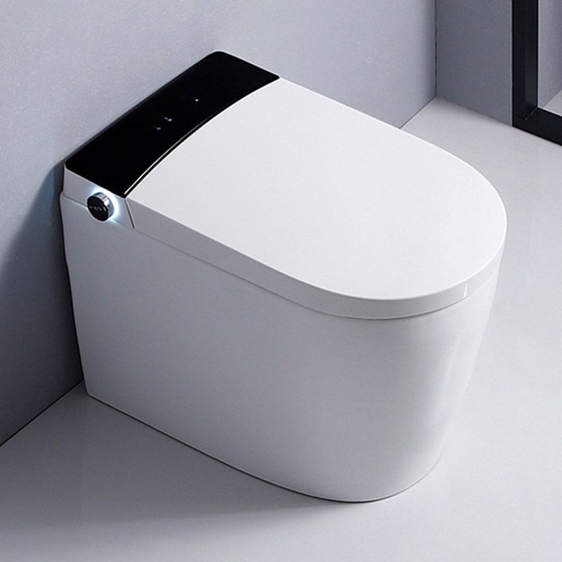 Contemporary One Piece Toilet Floor Mounted Toilet Bowl with Seat for Washroom