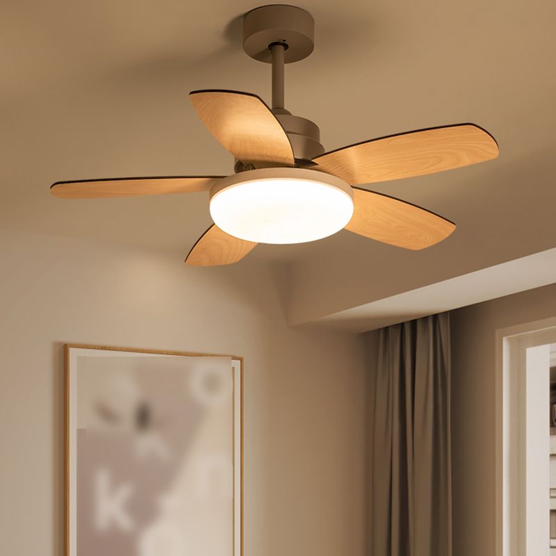 Ventola del soffitto rotondo leggero in stile children 1 1 lampadina a LED LED per camera da letto