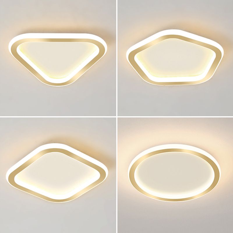 Plafonnier LED Ultra-mince à 1 lumière, nouveau plafonnier moderne en fer pour couloir