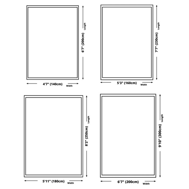 Apricot Tone Home Decor Carpet Nordic Abstract Lines Area Rug Polyester with Non-Slip Backing Rug