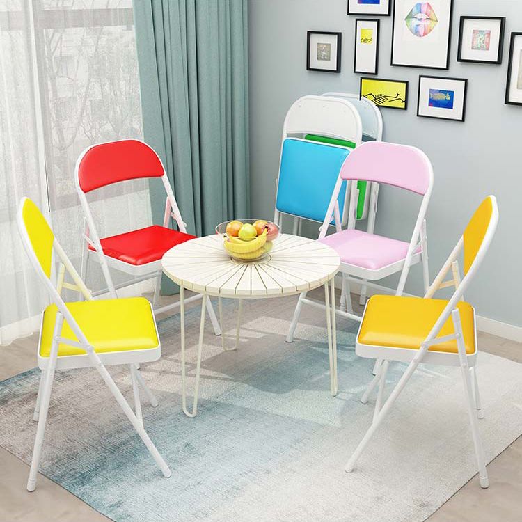 Sillas laterales de comedor con respaldo abierto de estilo moderno Silla lateral tapizada
