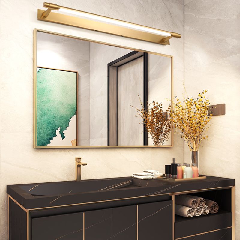 LED Strip Shape Vanity Light Fixtures Traditional Mirror Front Lighting for Bathroom